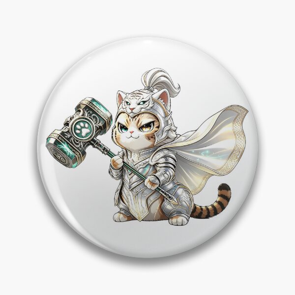 Item preview, The Thunder Hammer Knight - Elite Felis Nigripes Warrior designed and sold by ABYSSLAB.