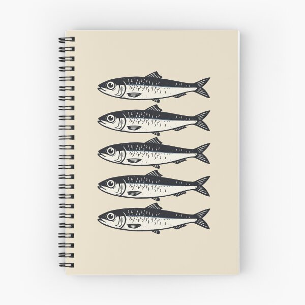 Item preview, Vintage Sardine Fish Nautical Coastal designed and sold by dudelinart.