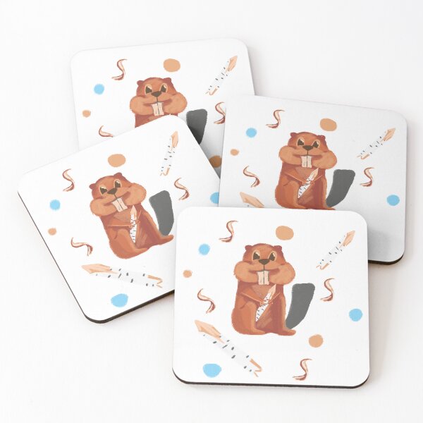 Item preview, Cute Beaver Watercolor | Woodland Forest Animal Illustration designed and sold by Mammoths.