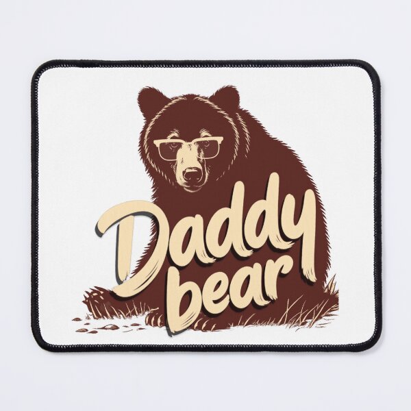 Item preview, Daddy Bear Vintage Bear with Glasses Retro Father's Day T-Shirt Design designed and sold by Peanutspixel.
