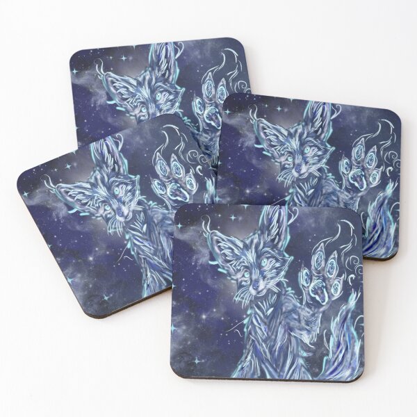 Item preview, Mystical Cosmic Fox - Galactic Art by Cleo's Workshop designed and sold by LatelierDeCleo.
