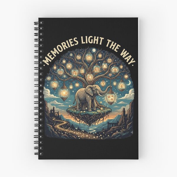 Item preview, Memories Light the Way – Surreal Elephant Art designed and sold by Dogandesighn.