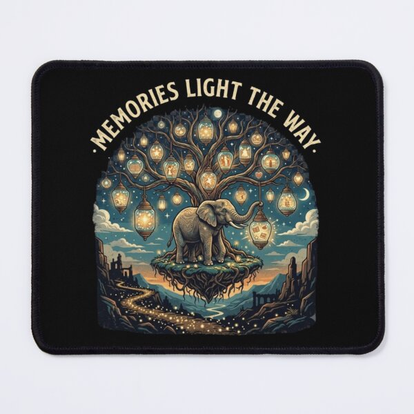 Item preview, Memories Light the Way – Surreal Elephant Art designed and sold by Dogandesighn.