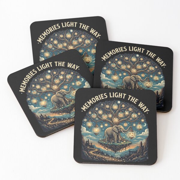 Item preview, Memories Light the Way – Surreal Elephant Art designed and sold by Dogandesighn.