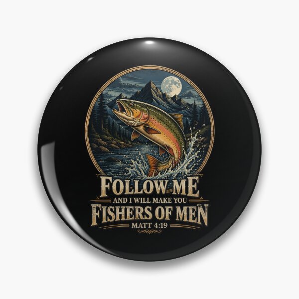 Item preview, Follow Me and I Will Make You Fishers of Men Positive Saying designed and sold by OlakunleOloroz.
