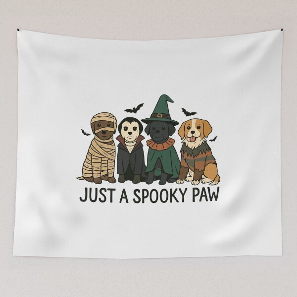 Item preview, Just A Spooky Paw Cute Halloween Dogs Costume Party designed and sold by OlyvieArt.
