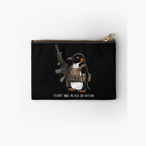 Item preview, Flight Was Never An Option Tactical Penguin Funny Bird Meme designed and sold by Mdcazeem.