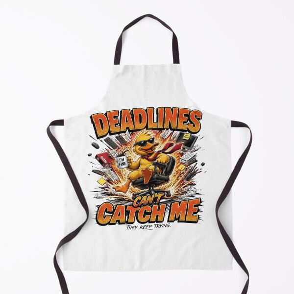 Item preview, Deadlines Can't Catch Me Funny Duck | Office Racing Meme designed and sold by Cavalier-org.