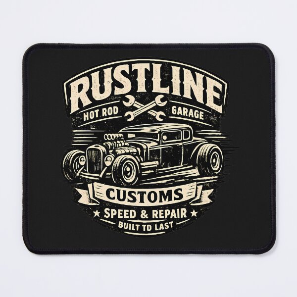 Item preview, Rustline Customs Vintage Hot Rod Garage designed and sold by Chrome and Coils.