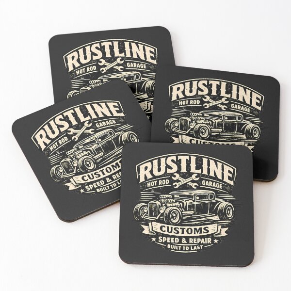 Item preview, Rustline Customs Vintage Hot Rod Garage designed and sold by Chrome and Coils.
