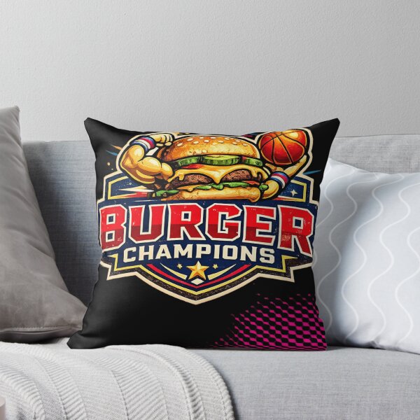 Item preview, Burger Champions: Sports Athlete Cheeseburger Basketball Powerful Victory designed and sold by irfanshikh.