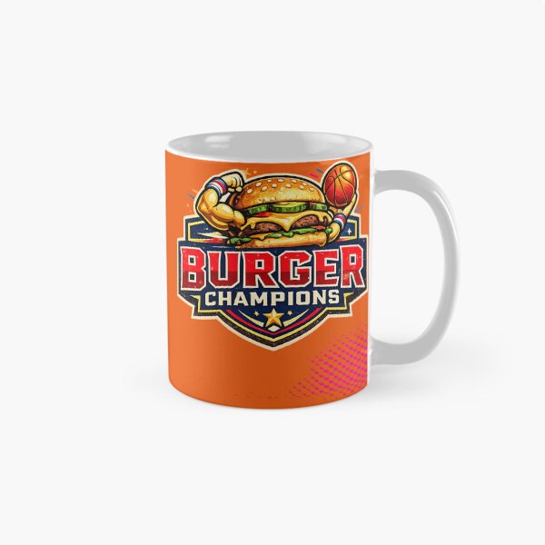 Item preview, Burger Champions: Sports Athlete Cheeseburger Basketball Powerful Victory designed and sold by irfanshikh.