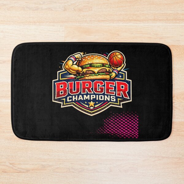Item preview, Burger Champions: Sports Athlete Cheeseburger Basketball Powerful Victory designed and sold by irfanshikh.