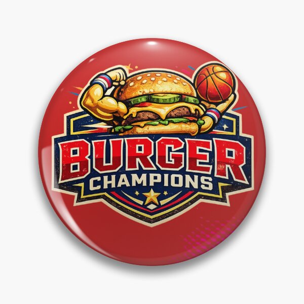 Item preview, Burger Champions: Sports Athlete Cheeseburger Basketball Powerful Victory designed and sold by irfanshikh.