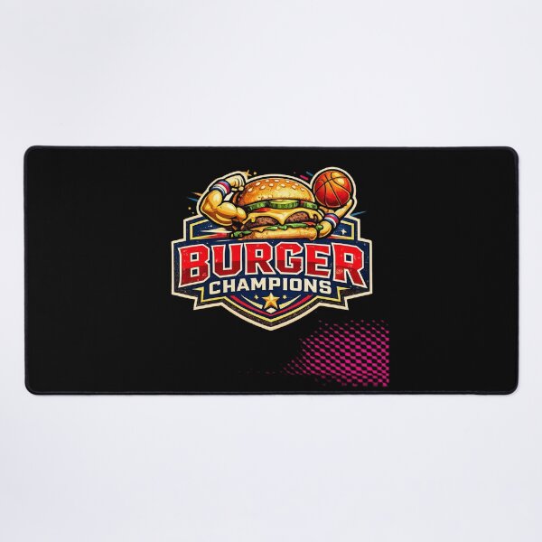 Item preview, Burger Champions: Sports Athlete Cheeseburger Basketball Powerful Victory designed and sold by irfanshikh.
