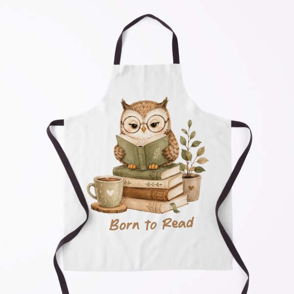 Item preview, Born to Read Cute Owl Book Lover Design designed and sold by NovaNest Studio.