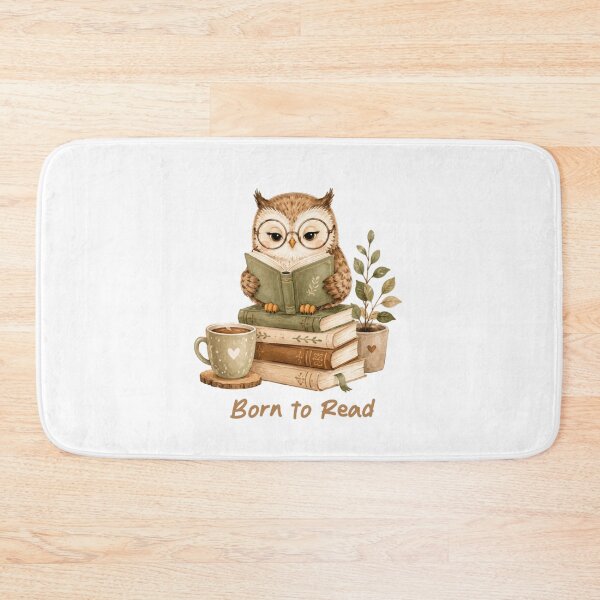 Item preview, Born to Read Cute Owl Book Lover Design designed and sold by NovaNest  Studio.