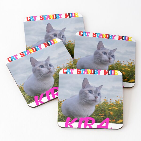 Item preview, Kira: Cat Standby Mode - Funny Aesthetic Cat Art designed and sold by V8Green.