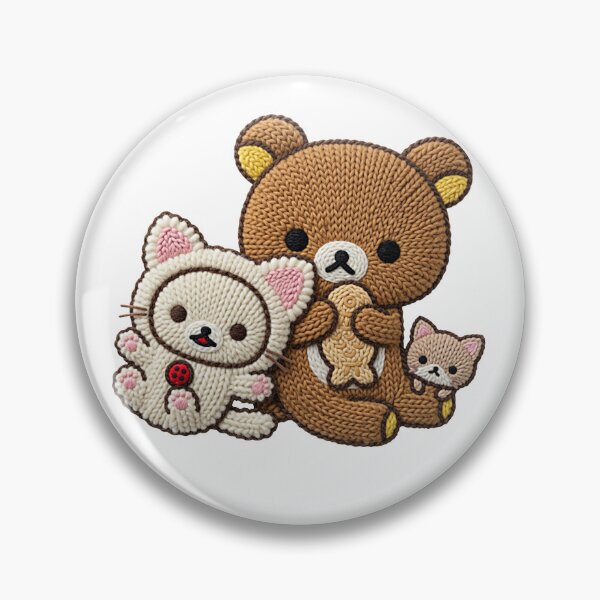 Item preview, Kawaii Bear & Kitty Crochet Art  designed and sold by TOM JACK.