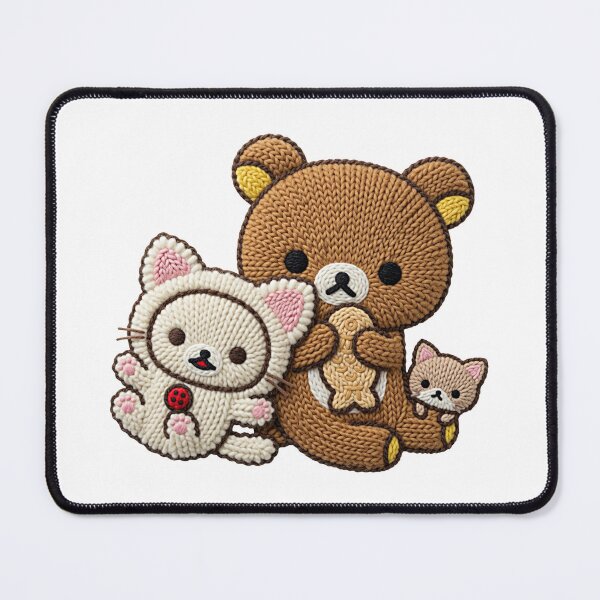 Item preview, Kawaii Bear & Kitty Crochet Art designed and sold by TOM JACK.