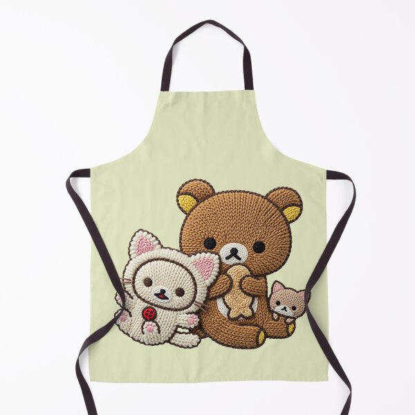 Item preview, Kawaii Bear & Kitty Crochet Art  designed and sold by TOM JACK.