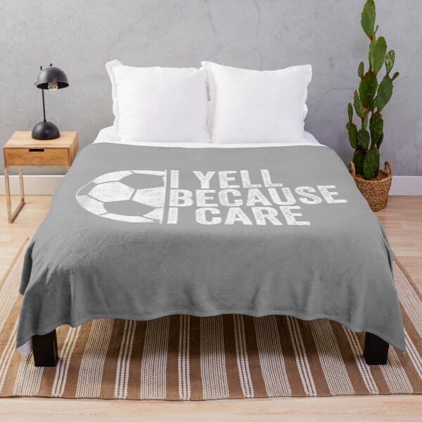 Item preview, I Yell Because I Care Vintage Funny Soccer Fan Humor designed and sold by KathieFaugh.