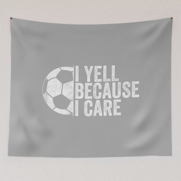 Item preview, I Yell Because I Care Vintage Funny Soccer Fan Humor designed and sold by KathieFaugh.