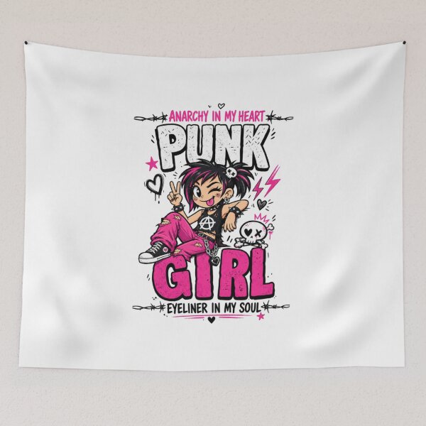 Item preview, Punk Girl Anarchy In My Heart designed and sold by CraigDesignWork.