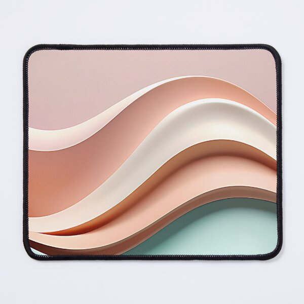 Item preview, Minimalist 3D Pastel Wave Organic Fluid Art designed and sold by CuteSlothWorld.
