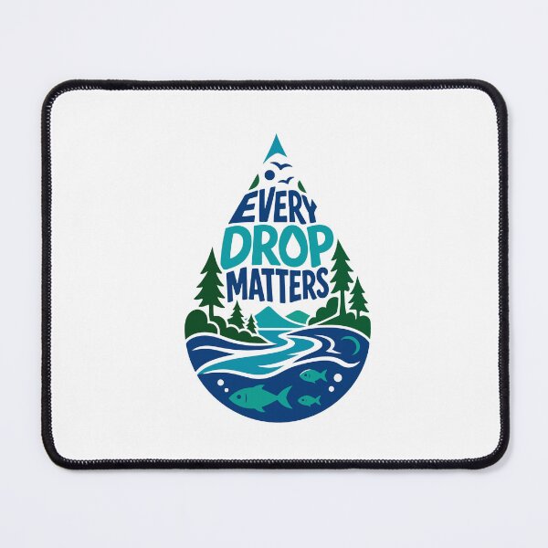 Item preview, Every Drop Matters Save Water Nature Enthusiast designed and sold by Nuvoro Eco Awareness.