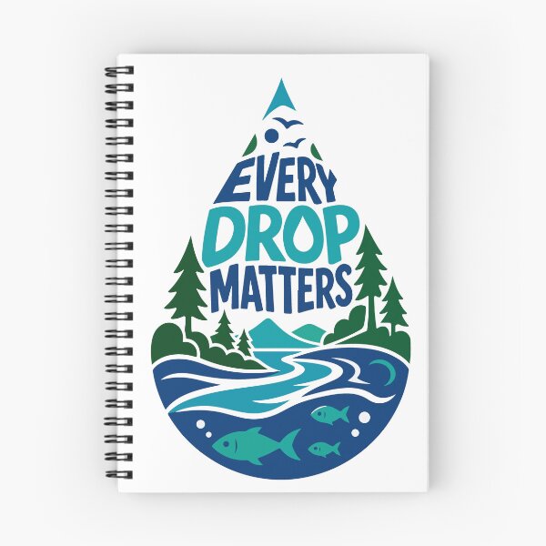 Item preview, Every Drop Matters Save Water Nature Enthusiast designed and sold by Nuvoro Eco Awareness.