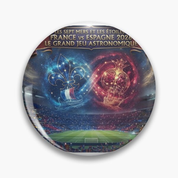 Item preview, World Cup 2026 France Spain Constellation Ship Art Print designed and sold by VikrantCreative.