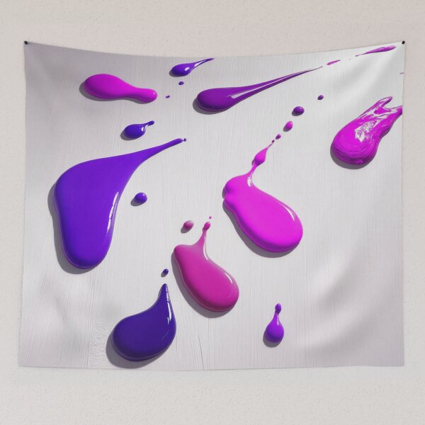 Item preview, Abstract 3D Paint Drips Purple and Magenta Pink designed and sold by Ingorgia Studio.