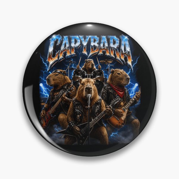 Item preview, Capybara Rock Band Design designed and sold by Har-vee.