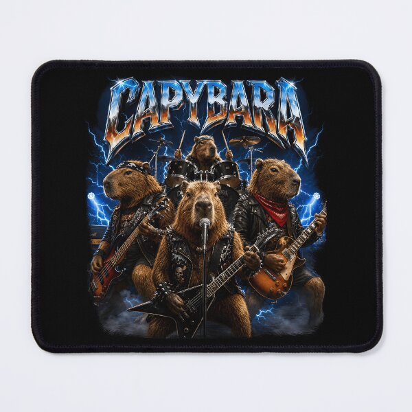 Item preview, Capybara Rock Band Design designed and sold by Har-vee.