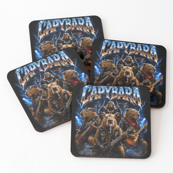 Item preview, Capybara Rock Band Design designed and sold by Har-vee.