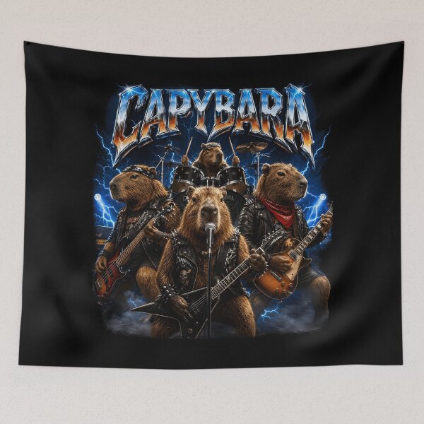 Item preview, Capybara Rock Band Design designed and sold by Har-vee.