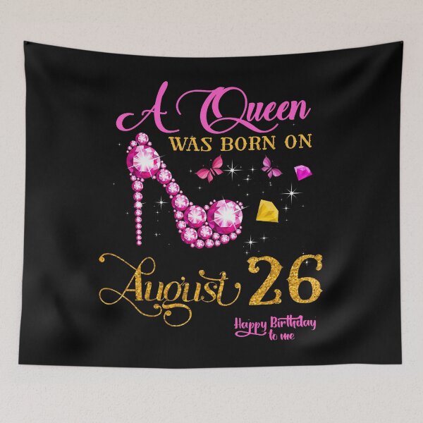 Item preview, A Queen Was Born On August 26 26Th August Birthday designed and sold by Mdcazeem.