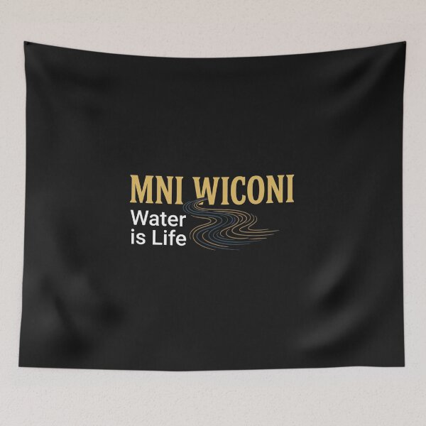 Item preview, Mni Wiconi Water Is Life - Standing Rock Protectors Tribute Design designed and sold by GeniePixel.