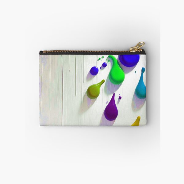 Item preview, 3D Glossy Paint Drips - Green Violet and Yellow designed and sold by Ingorgia Studio.