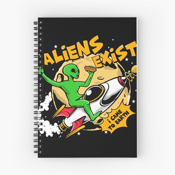 Item preview, Aliens Exist – Retro UFO Graphic Tee designed and sold by sanwr.