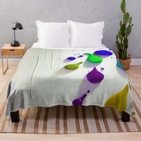 Item preview, 3D Glossy Paint Drips - Green Violet and Yellow designed and sold by Ingorgia Studio.
