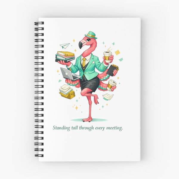 Item preview, Meeting Flamingo – Standing Tall Through Every Meeting Office Humor Art designed and sold by EdgeSphere.