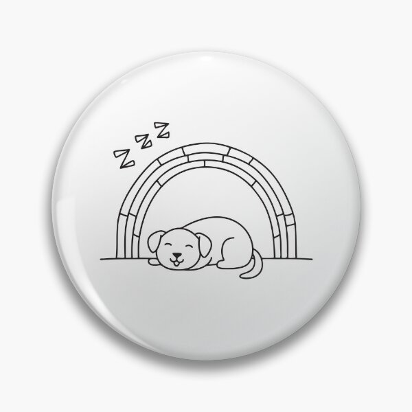 Item preview, A resting dog curled up in the edge of an underpass designed and sold by rasagamastore.