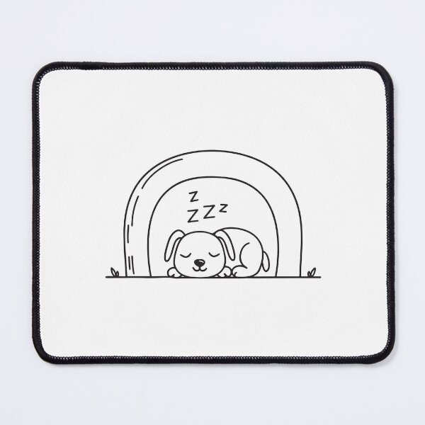 Item preview, A sleeping dog positioned quietly near the underpass corner designed and sold by rasagamastore.