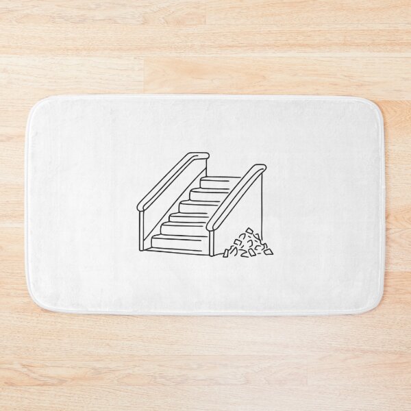 Item preview, A trash heap beside the stairs leading into the underpass designed and sold by rasagamastore.