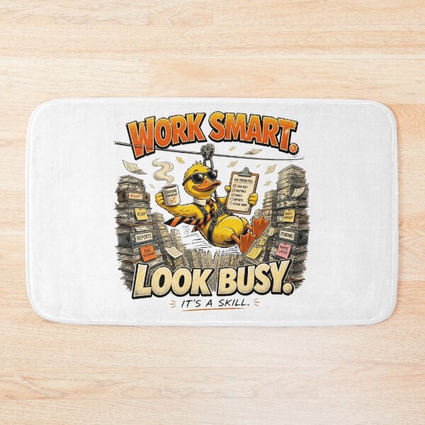 Item preview, Work Smart Look Busy Funny Duck | Sarcastic Office Comic designed and sold by Cavalier-org.