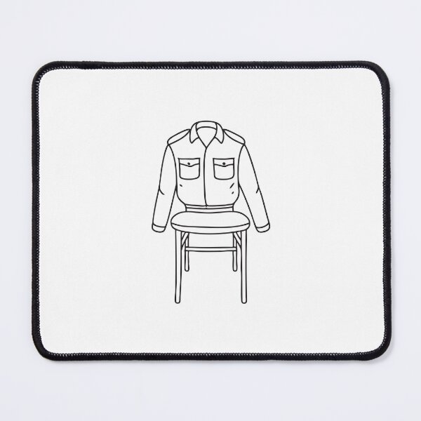 Item preview, A military jacket laid over the back of a chair designed and sold by rasagamastore.