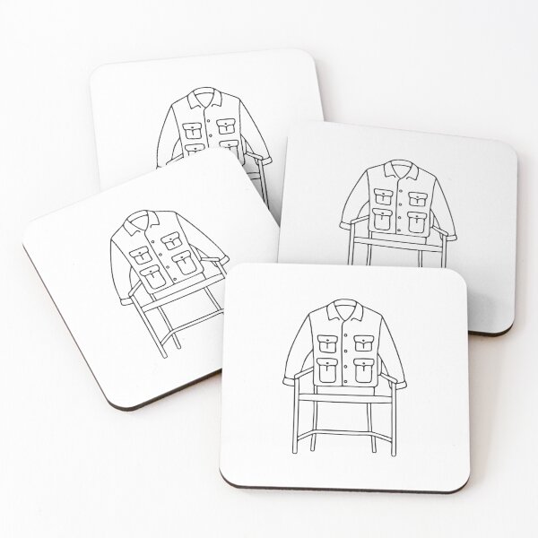 Item preview, A soldier’s coat draped loosely across a nearby chair designed and sold by rasagamastore.
