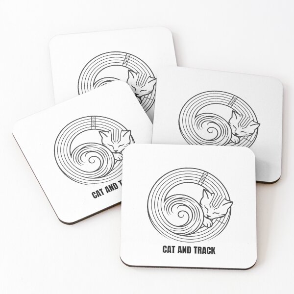 Item preview, Cat and Track - Running design designed and sold by RunningWhiskers.